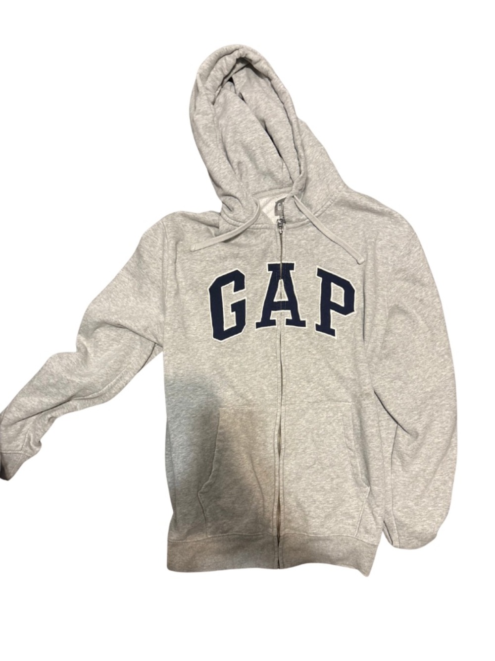 GAP Light Gray Zip-Up Hoodie